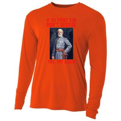 Funny Robert E. Lee Secede Civil War Secession Cooling Performance Long Sleeve Crew