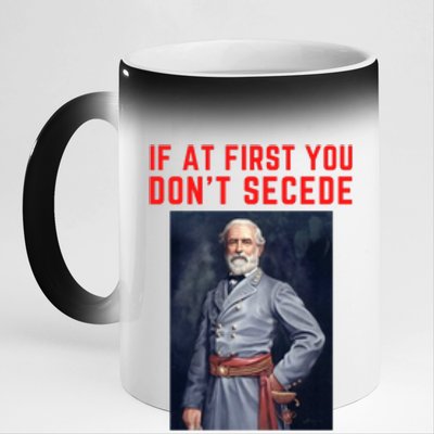 Funny Robert E. Lee Secede Civil War Secession 11oz Black Color Changing Mug