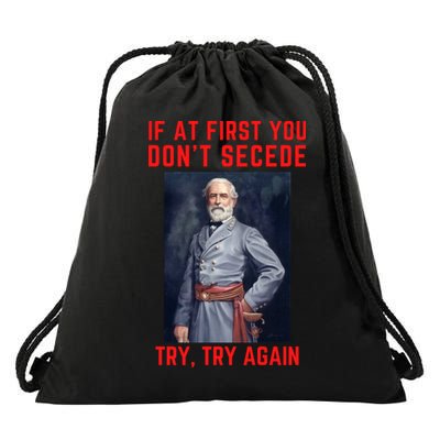 Funny Robert E. Lee Secede Civil War Secession Drawstring Bag