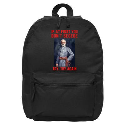 Funny Robert E. Lee Secede Civil War Secession 16 in Basic Backpack
