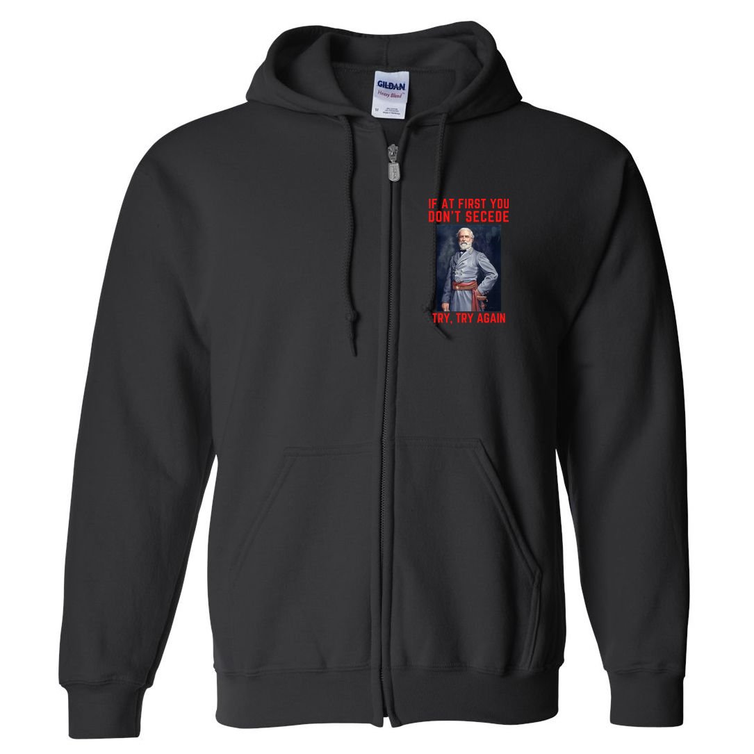 Funny Robert E. Lee Secede Civil War Secession Full Zip Hoodie