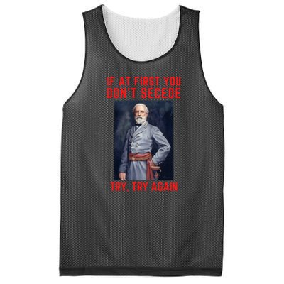 Funny Robert E. Lee Secede Civil War Secession Mesh Reversible Basketball Jersey Tank