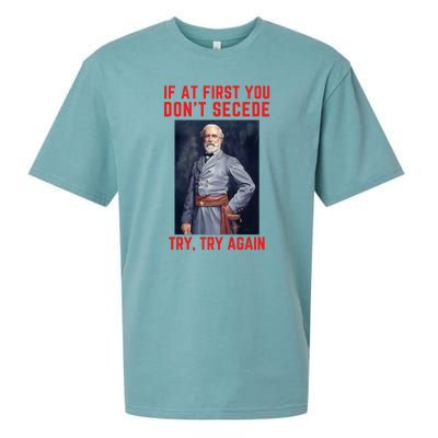 Funny Robert E. Lee Secede Civil War Secession Sueded Cloud Jersey T-Shirt