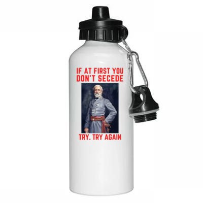 Funny Robert E. Lee Secede Civil War Secession Aluminum Water Bottle