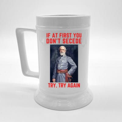 Funny Robert E. Lee Secede Civil War Secession Beer Stein