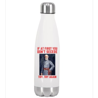 Funny Robert E. Lee Secede Civil War Secession Stainless Steel Insulated Water Bottle