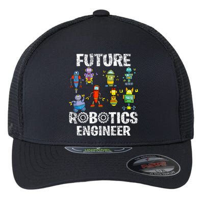 Future Robotics Engineer Funny Robot Engineering Flexfit Unipanel Trucker Cap