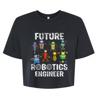 Future Robotics Engineer Funny Robot Engineering Bella+Canvas Jersey Crop Tee