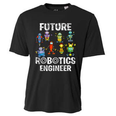 Future Robotics Engineer Funny Robot Engineering Cooling Performance Crew T-Shirt