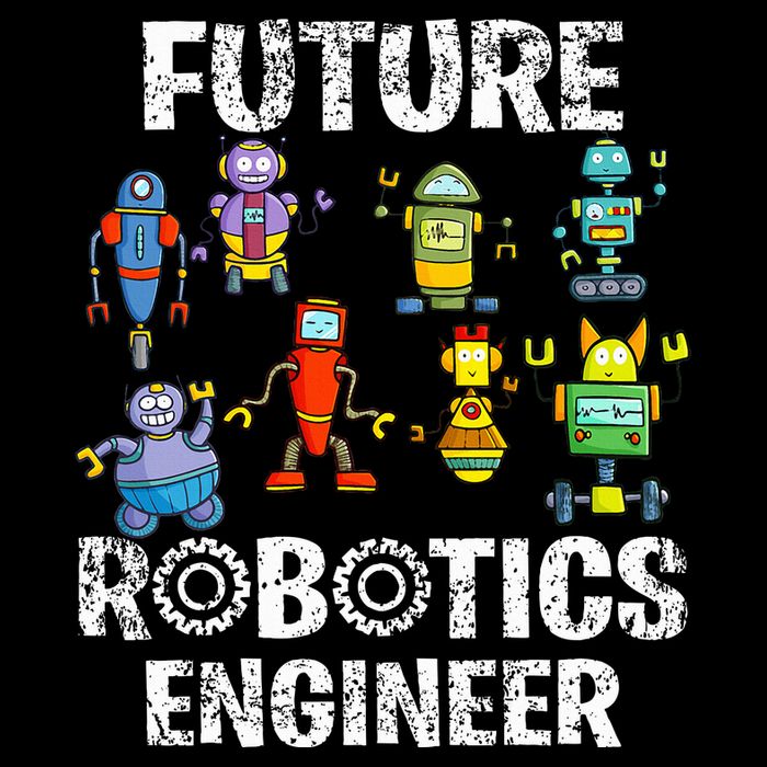 Future Robotics Engineer Funny Robot Engineering Button
