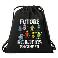 Future Robotics Engineer Funny Robot Engineering Drawstring Bag