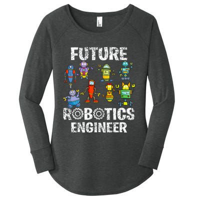 Future Robotics Engineer Funny Robot Engineering Women's Perfect Tri Tunic Long Sleeve Shirt