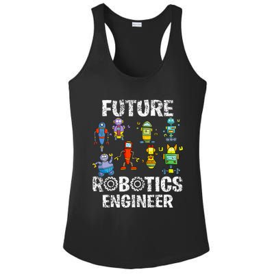 Future Robotics Engineer Funny Robot Engineering Ladies PosiCharge Competitor Racerback Tank