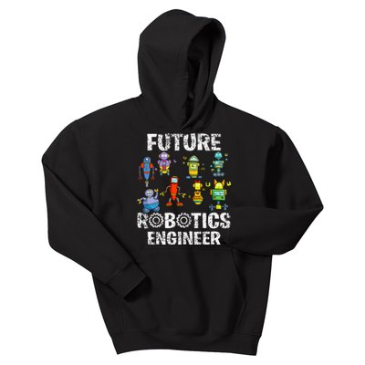 Future Robotics Engineer Funny Robot Engineering Kids Hoodie