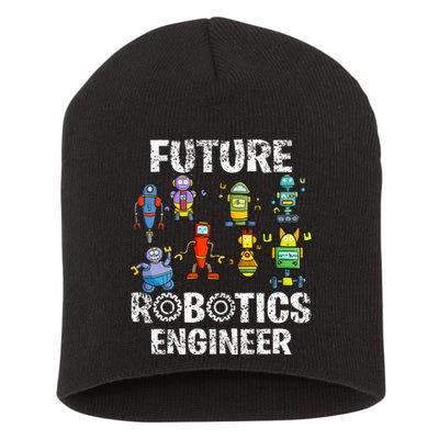 Future Robotics Engineer Funny Robot Engineering Short Acrylic Beanie