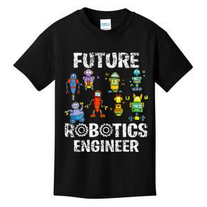 Future Robotics Engineer Funny Robot Engineering Kids T-Shirt