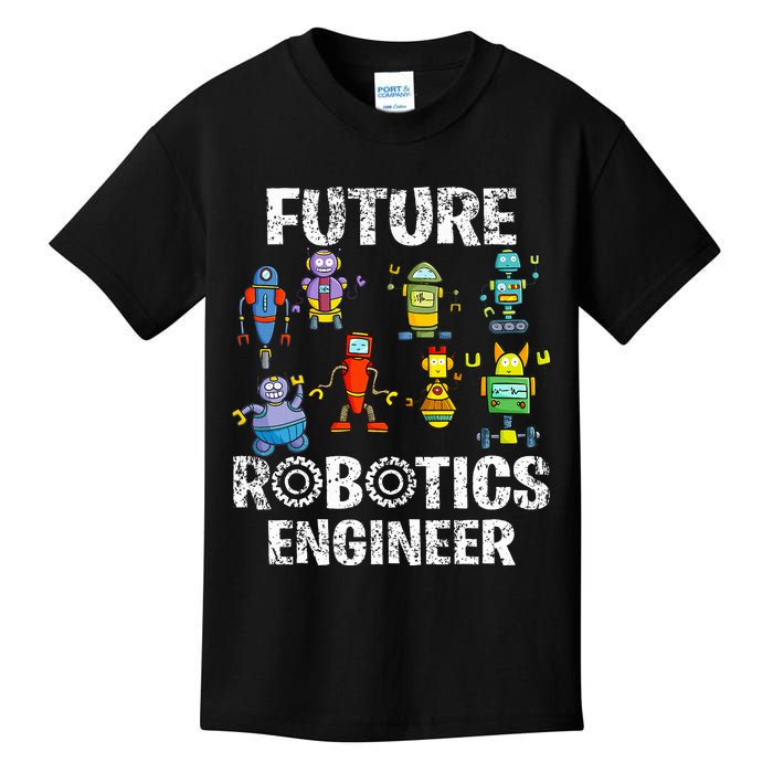 Future Robotics Engineer Funny Robot Engineering Kids T-Shirt