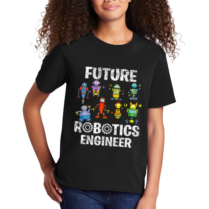 Future Robotics Engineer Funny Robot Engineering Kids T-Shirt