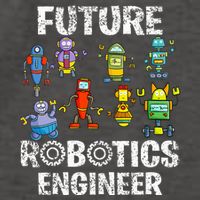 Future Robotics Engineer Funny Robot Engineering Vector Backpack