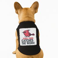 Funny Red Early Bird Costume For Worm Idiom Speech Lovers Doggie Tank