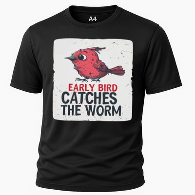 Funny Red Early Bird Costume For Worm Idiom Speech Lovers Performance Shirt