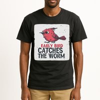 Funny Red Early Bird Costume For Worm Idiom Speech Lovers Tall T-Shirt