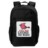 Funny Red Early Bird Costume For Worm Idiom Speech Lovers Backpack
