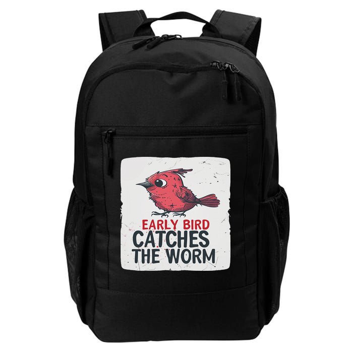 Funny Red Early Bird Costume For Worm Idiom Speech Lovers Backpack