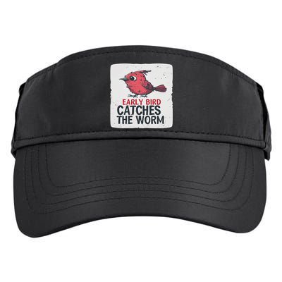 Funny Red Early Bird Costume For Worm Idiom Speech Lovers Adult Drive Performance Visor