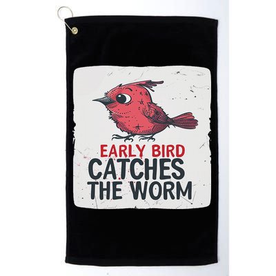 Funny Red Early Bird Costume For Worm Idiom Speech Lovers Golf Towel