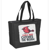 Funny Red Early Bird Costume For Worm Idiom Speech Lovers Zip Tote Bag
