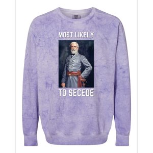 Funny Robert E. Lee Secede Civil War Secession Colorblast Crewneck Sweatshirt