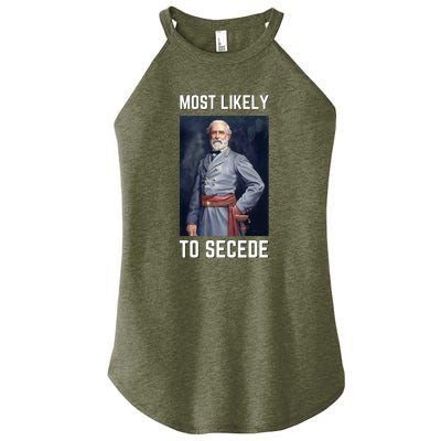 Funny Robert E. Lee Secede Civil War Secession Women’s Perfect Tri Rocker Tank