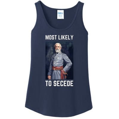 Funny Robert E. Lee Secede Civil War Secession Ladies Essential Tank