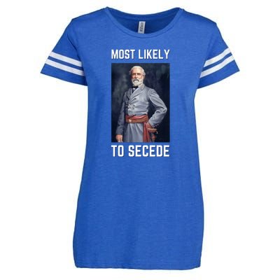 Funny Robert E. Lee Secede Civil War Secession Enza Ladies Jersey Football T-Shirt