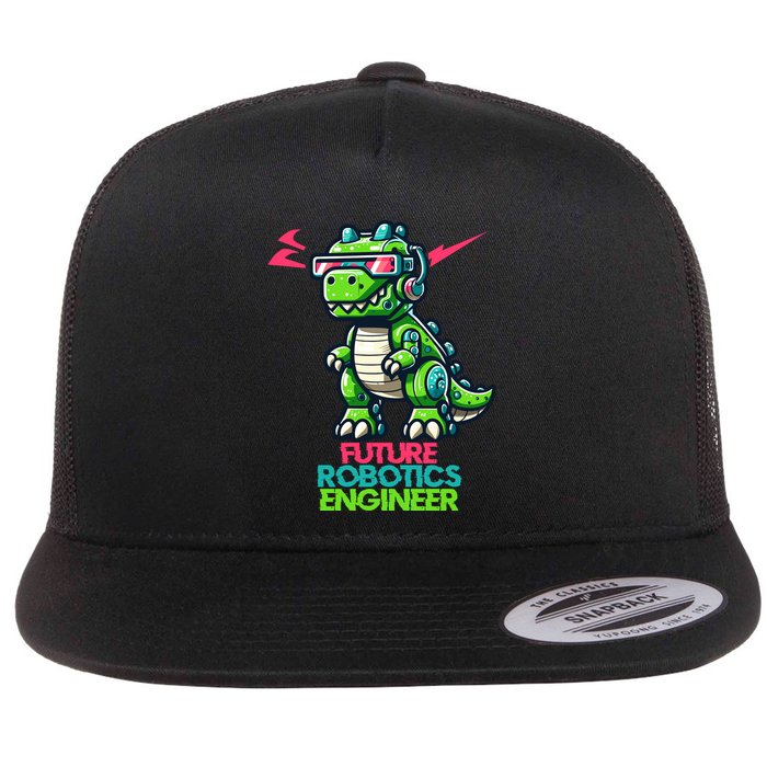 Future Robotics Engineer Flat Bill Trucker Hat