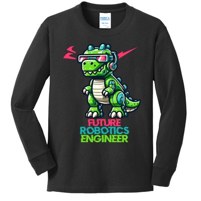 Future Robotics Engineer Kids Long Sleeve Shirt