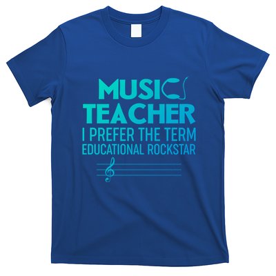 Funny Retro Educational Rockstar Music Teacher Gift T-Shirt