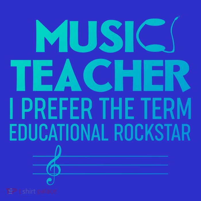 Funny Retro Educational Rockstar Music Teacher Gift Tall T-Shirt