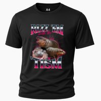 Funny Rizz Em With The Tism Meme Moo Deng Baby Hippo Performance Shirt