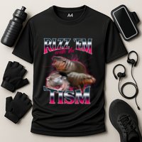 Funny Rizz Em With The Tism Meme Moo Deng Baby Hippo Performance Shirt