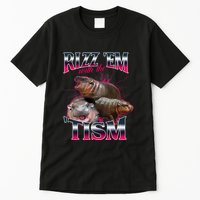 Funny Rizz Em With The Tism Meme Moo Deng Baby Hippo Tall T-Shirt