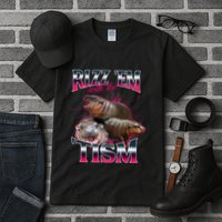 Funny Rizz Em With The Tism Meme Moo Deng Baby Hippo Tall T-Shirt