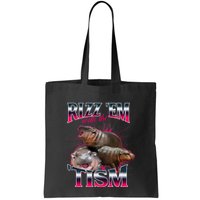Funny Rizz Em With The Tism Meme Moo Deng Baby Hippo Bag