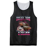 Funny Rizz Em With The Tism Meme Moo Deng Baby Hippo Mesh Reversible Basketball Jersey Tank