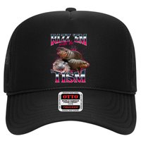 Funny Rizz Em With The Tism Meme Moo Deng Baby Hippo Trucker Hat