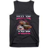 Funny Rizz Em With The Tism Meme Moo Deng Baby Hippo Tank Top