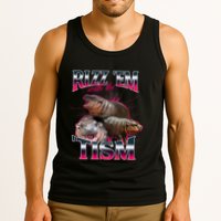 Funny Rizz Em With The Tism Meme Moo Deng Baby Hippo Tank Top