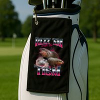 Funny Rizz Em With The Tism Meme Moo Deng Baby Hippo Golf Towel