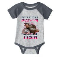 Funny Rizz Em With The Tism Meme Moo Deng Baby Hippo Infant Baby Jersey Bodysuit